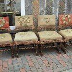 Set of Four Authentic Jacobean Dining Chairs