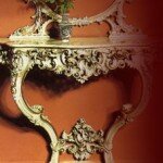 Louis XV table with tasteless ornament