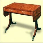 Delicate style of the Sheraton gaming table